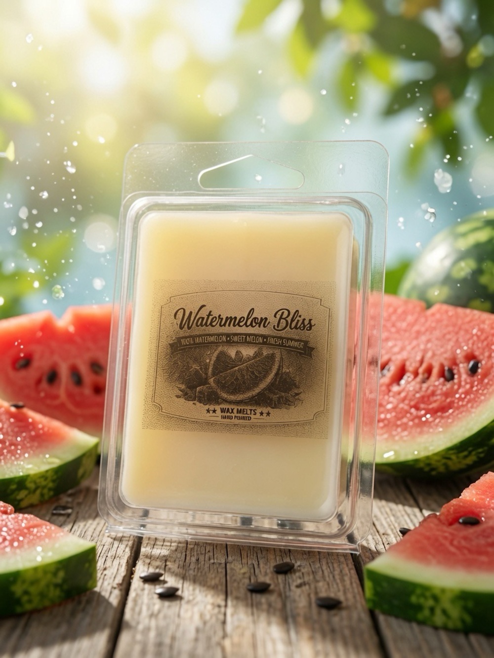 Watermelon Bliss Wax Melts | Juicy Watermelon Soy Melts | Fresh Summer Scent